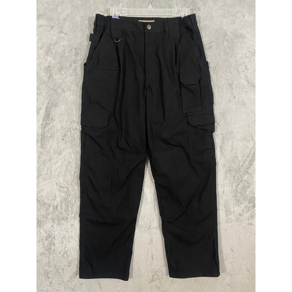 5.11 Tactical Pants 32x30 Black Cargo Ripstop Work Utility 74273 Tech Outdoors